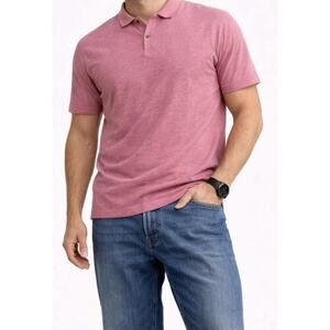 Banana Republic Luxury Touch Performance Men's Pink/Salmon Polo Shirt XL